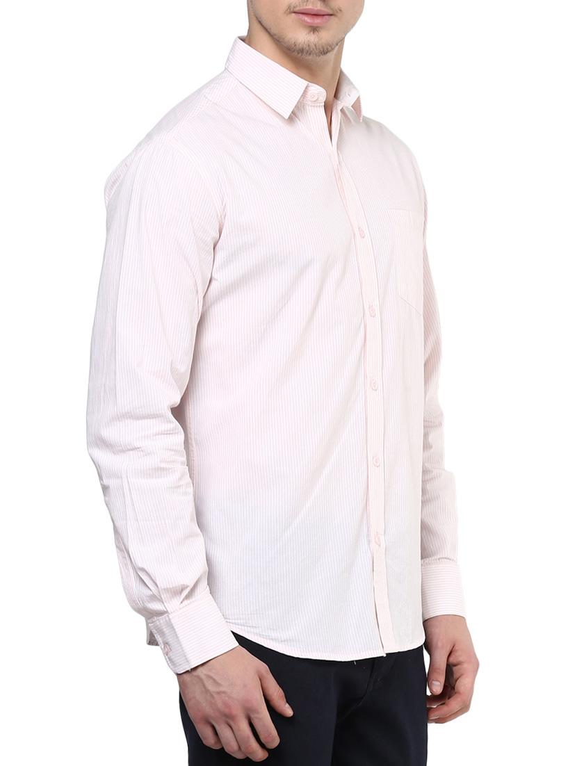 pink, white cotton casual shirt - 10736491 - Zoom Image - 2
