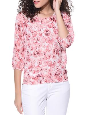 floral blouson top - 10768147 - Standard Image - 2