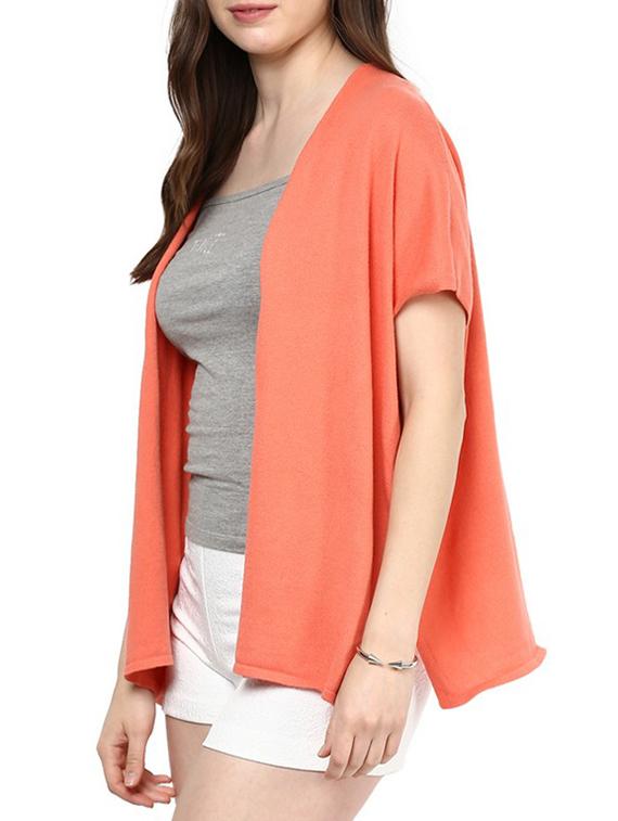pink 100% cotton summer poncho - 10769704 - Zoom Image - 2
