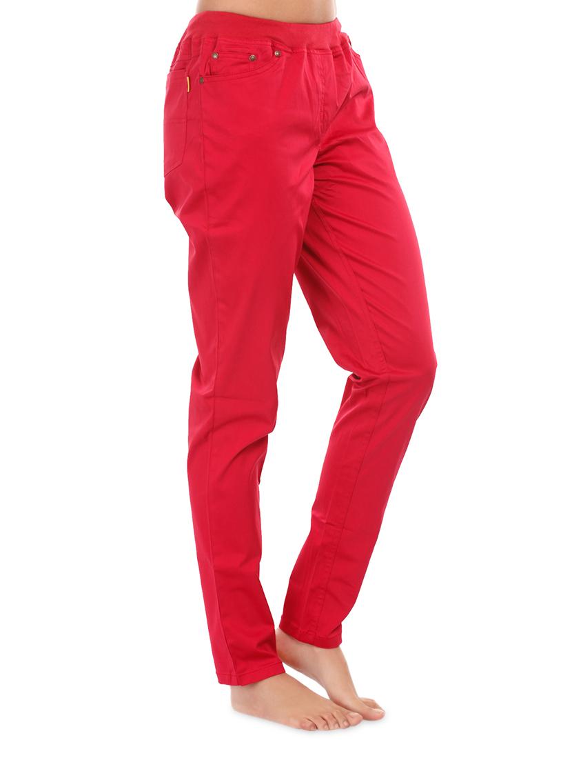 Solid Red Viscose pants - 1077995 - Zoom Image - 2