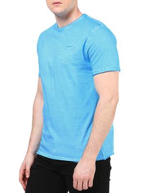 blue cotton pocket t-shirt - 10795181 - Standard Image - 2