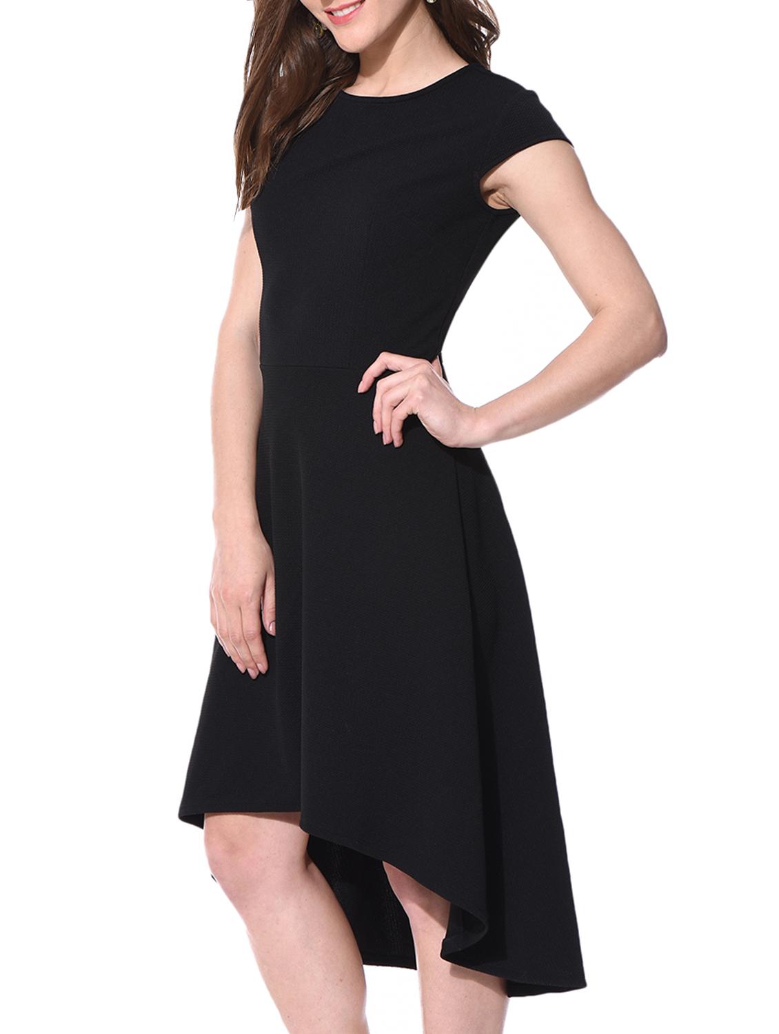 black high-low dress - 10805977 - Zoom Image - 2