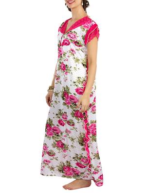 pink satin sleepshirts & nighty - 10809809 - Standard Image - 2