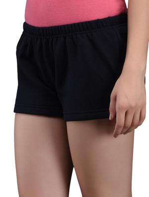 navy blue cotton fleece hot pants - 1081314 - Standard Image - 2