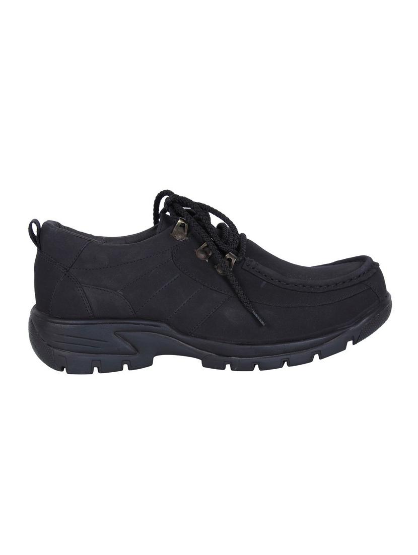 black leatherette casual shoes - 10815412 - Zoom Image - 2