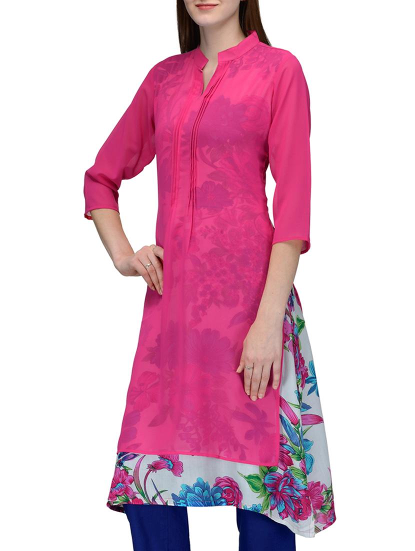 a-line layered kurta - 10819831 - Zoom Image - 2