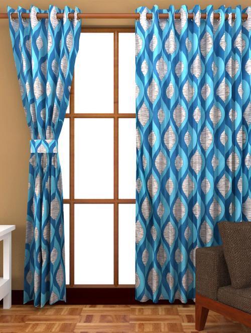 k d??cor set of 8 polyster window curtain - 8 pc (wct8-027) - 10834646 - Standard Image - 1
