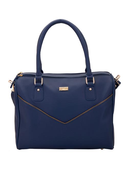blue faux leather handbag - 10846407 - Standard Image - 1