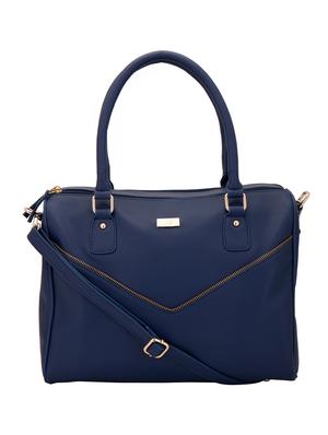 blue faux leather handbag - 10846407 - Standard Image - 5