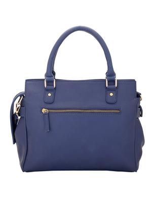 blue faux leather handbag with sling - 10846408 - Standard Image - 2
