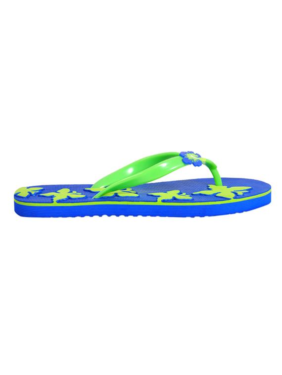 blue leatherette flip flops - 10847370 - Zoom Image - 2