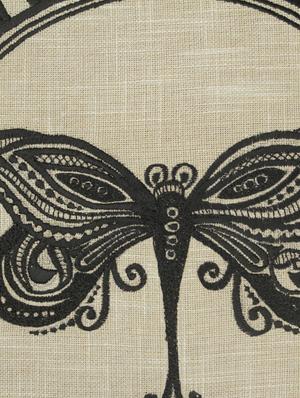 beige & brown dragonfly cushion cover - 10857327 - Standard Image - 5