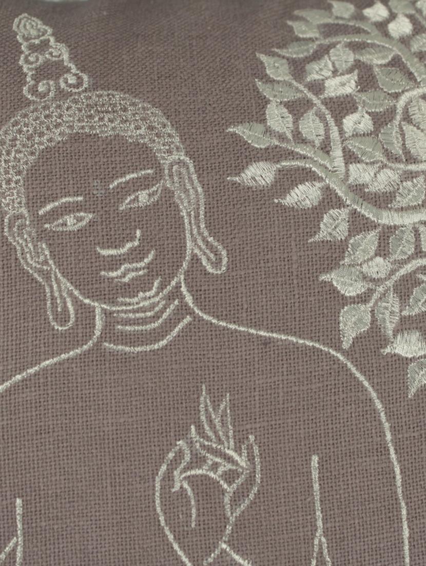 grey & silver buddha cushion cover - 10857344 - Zoom Image - 5