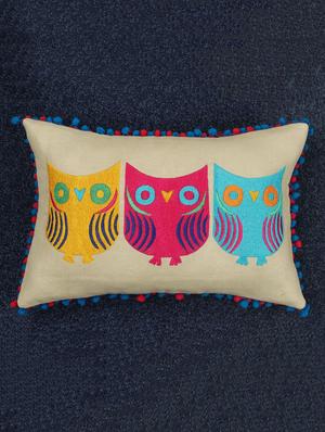 colorful owl cushion cover - 10857365 - Standard Image - 2