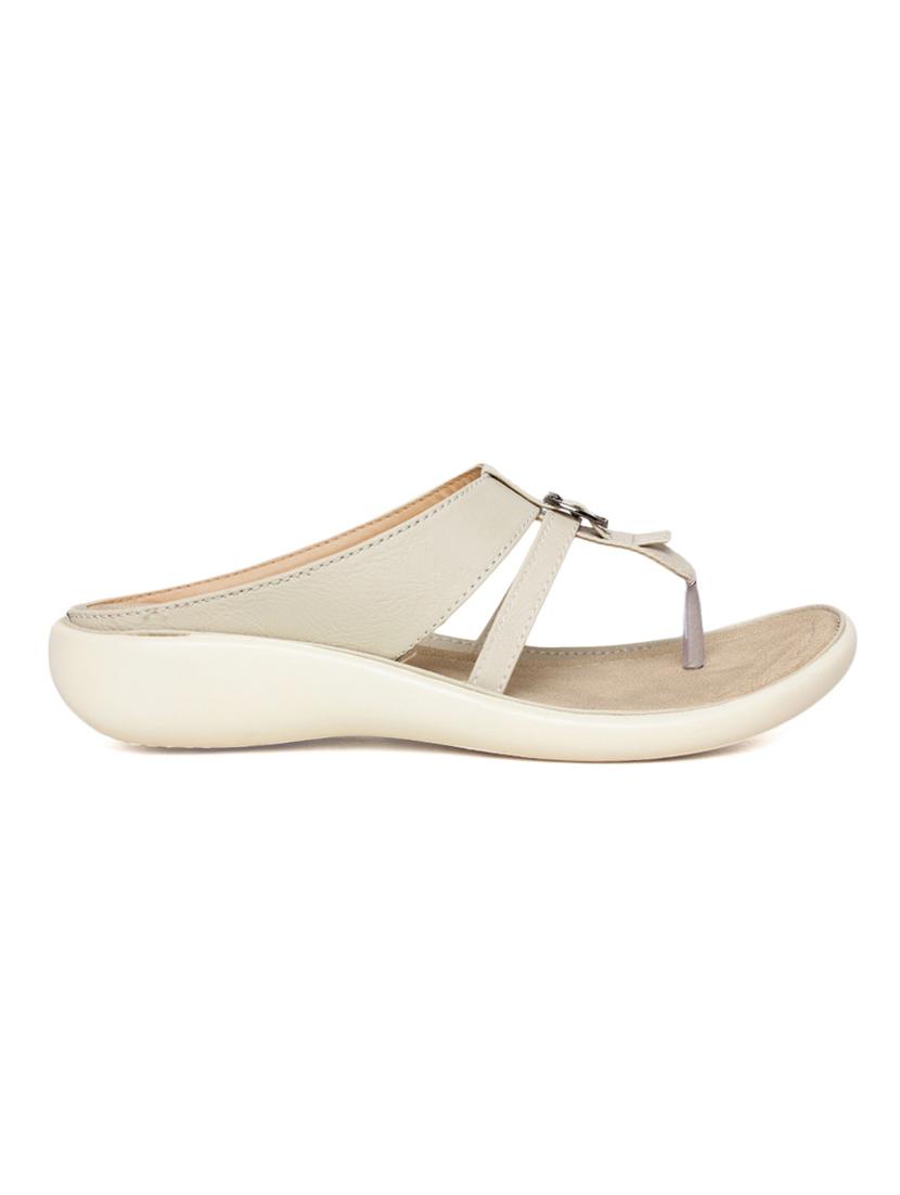beige faux leather slippers - 10858300 - Zoom Image - 2