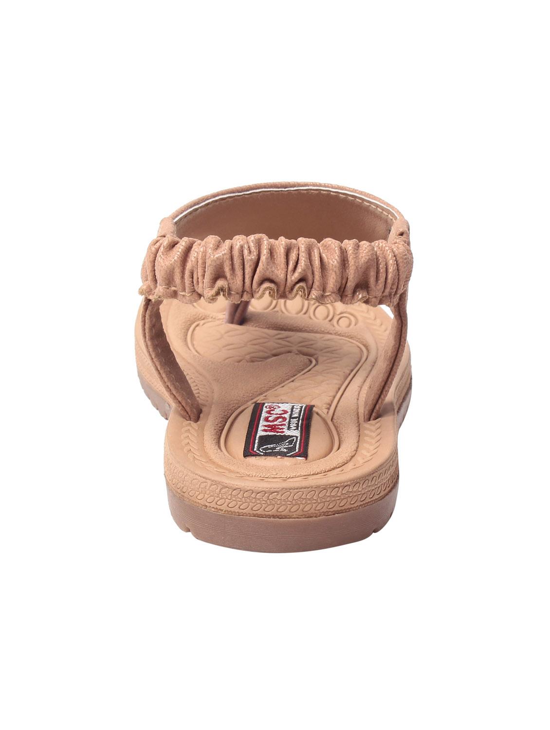 beige leatherette back strap sandals - 10859175 - Zoom Image - 5