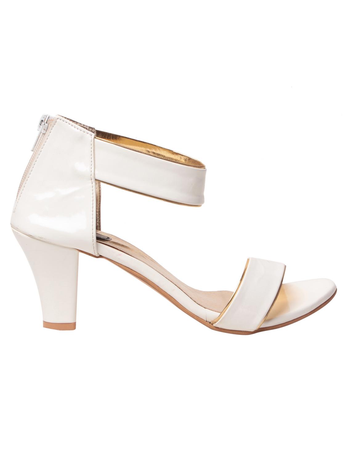 white leatherette sandals - 10859203 - Zoom Image - 2