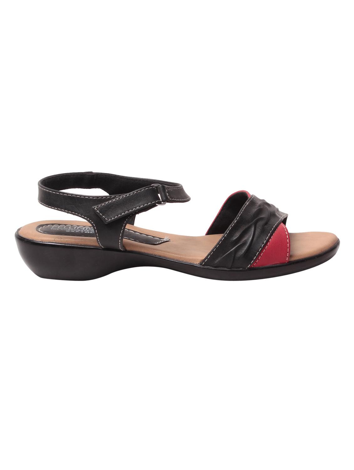 black leatherette sandals - 10859242 - Zoom Image - 2
