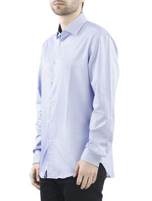 blue cotton casual shirt - 10880948 - Standard Image - 2