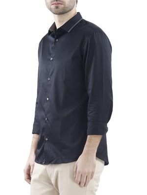 black cotton casual shirt - 10880957 - Standard Image - 2