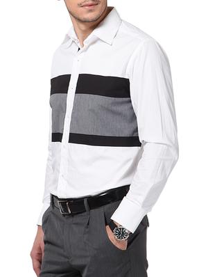 white cotton casual shirt - 10899295 - Standard Image - 2