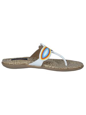 white leatherette sandal - 10906913 - Standard Image - 2