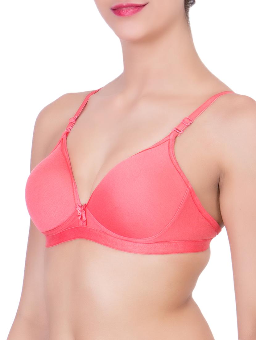 maroon,orange,dark purple cotton bra - 10937817 - Zoom Image - 14
