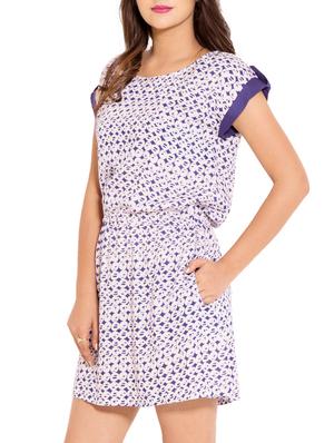 tie knot front floral a-line dress - 10968282 - Standard Image - 2