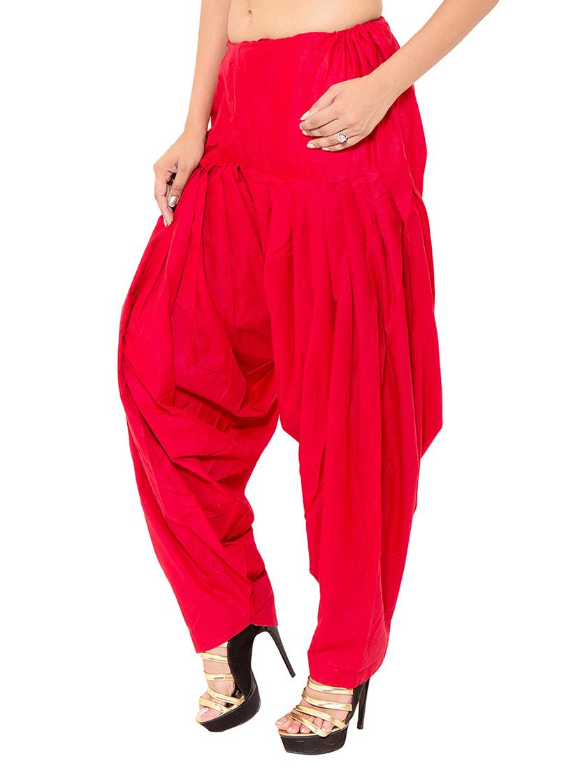 red cotton salwars - 10969659 - Zoom Image - 2