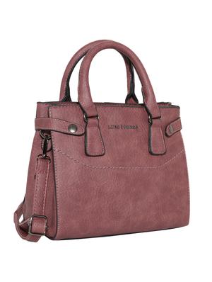 Purple leatherette handbag - 10980498 - Standard Image - 5