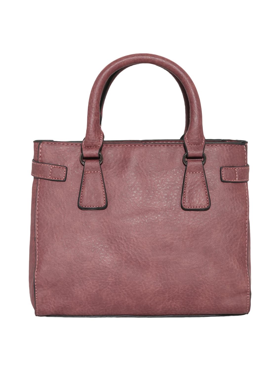 Purple leatherette handbag - 10980498 - Zoom Image - 2