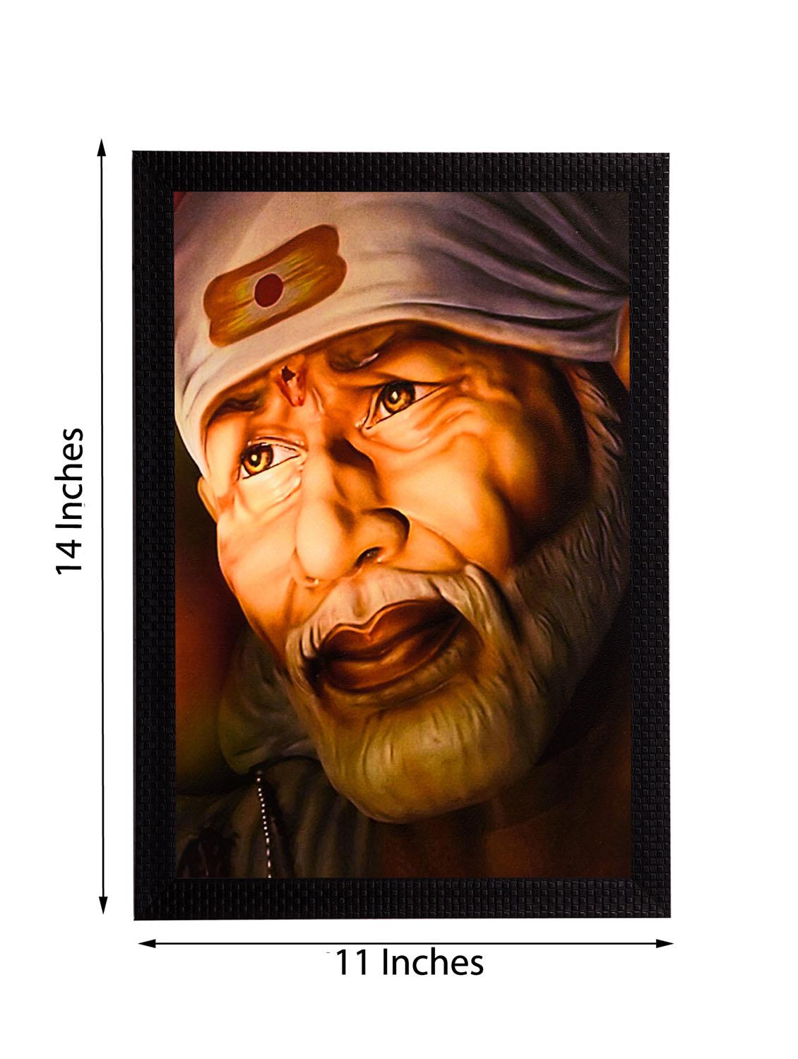 ecraftindia sai baba satin matt texture uv art painting - 10996453 - Zoom Image - 2