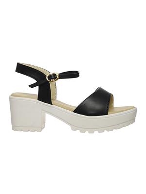 black faux leather sandal - 11004771 - Standard Image - 2