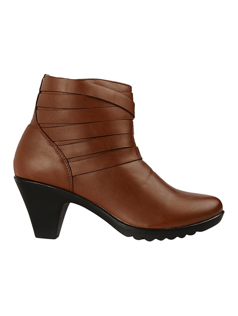 brown faux leather boot - 11004778 - Zoom Image - 2