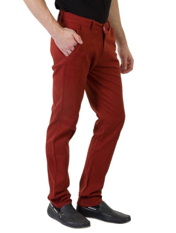 red cotton flat front - 11007291 - Zoom Image - 2