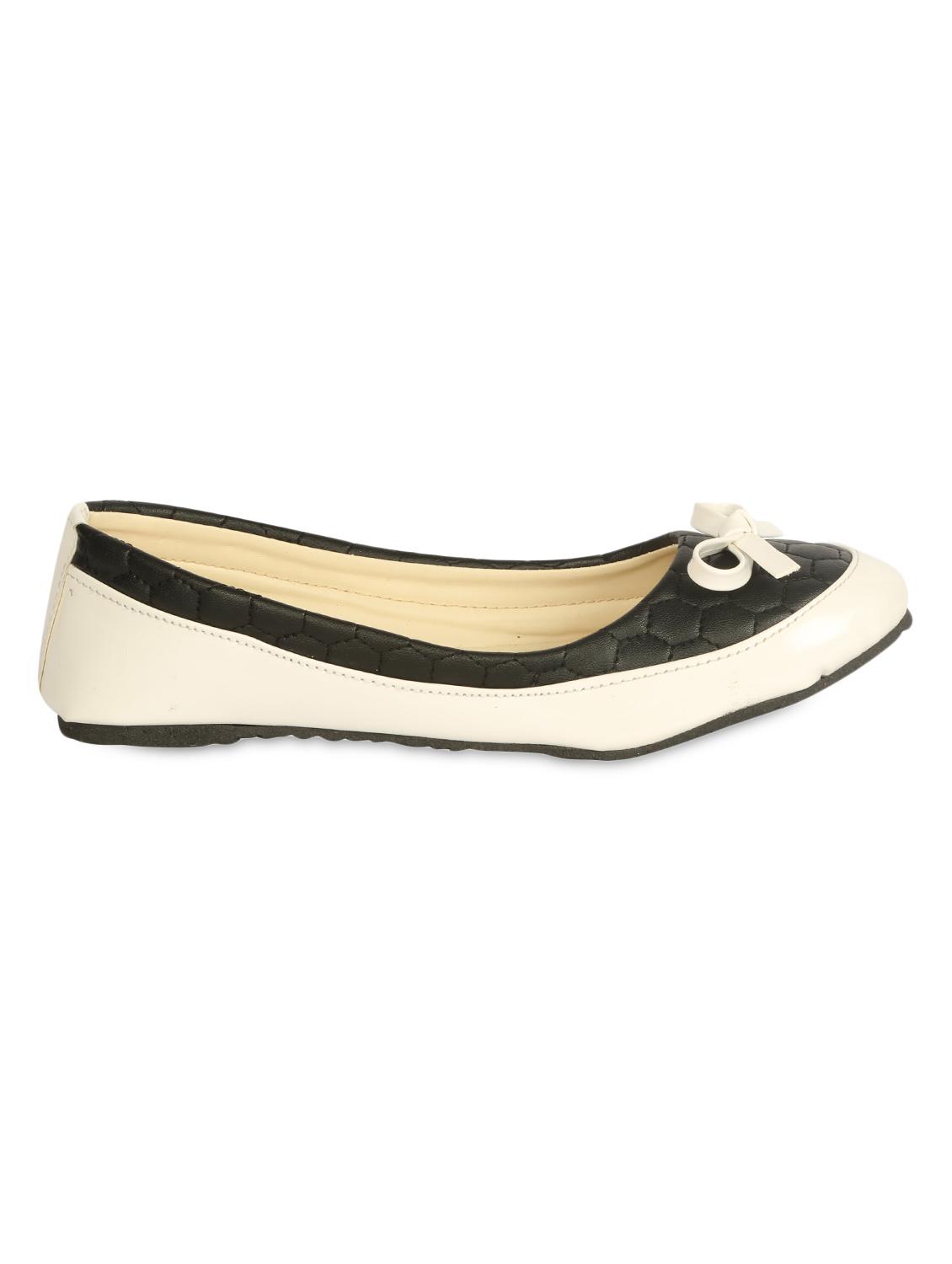 black & white colour block ballerinas - 1104520 - Zoom Image - 2