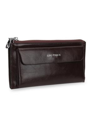 brown leatherette wallet - 11052043 - Standard Image - 5