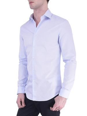 blue cotton casual shirt - 11052992 - Standard Image - 2