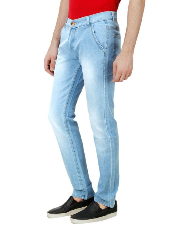 blue cotton light washed jeans - 11061736 - Zoom Image - 2