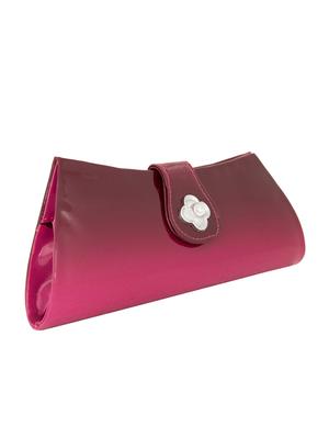 pink leatherette clutch - 11100181 - Standard Image - 5