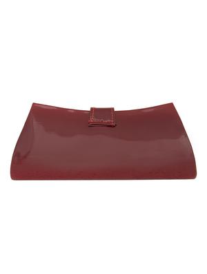 red leatherette clutch - 11100182 - Standard Image - 2
