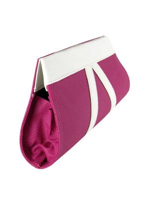 pink leatherette clutch - 11100185 - Standard Image - 5