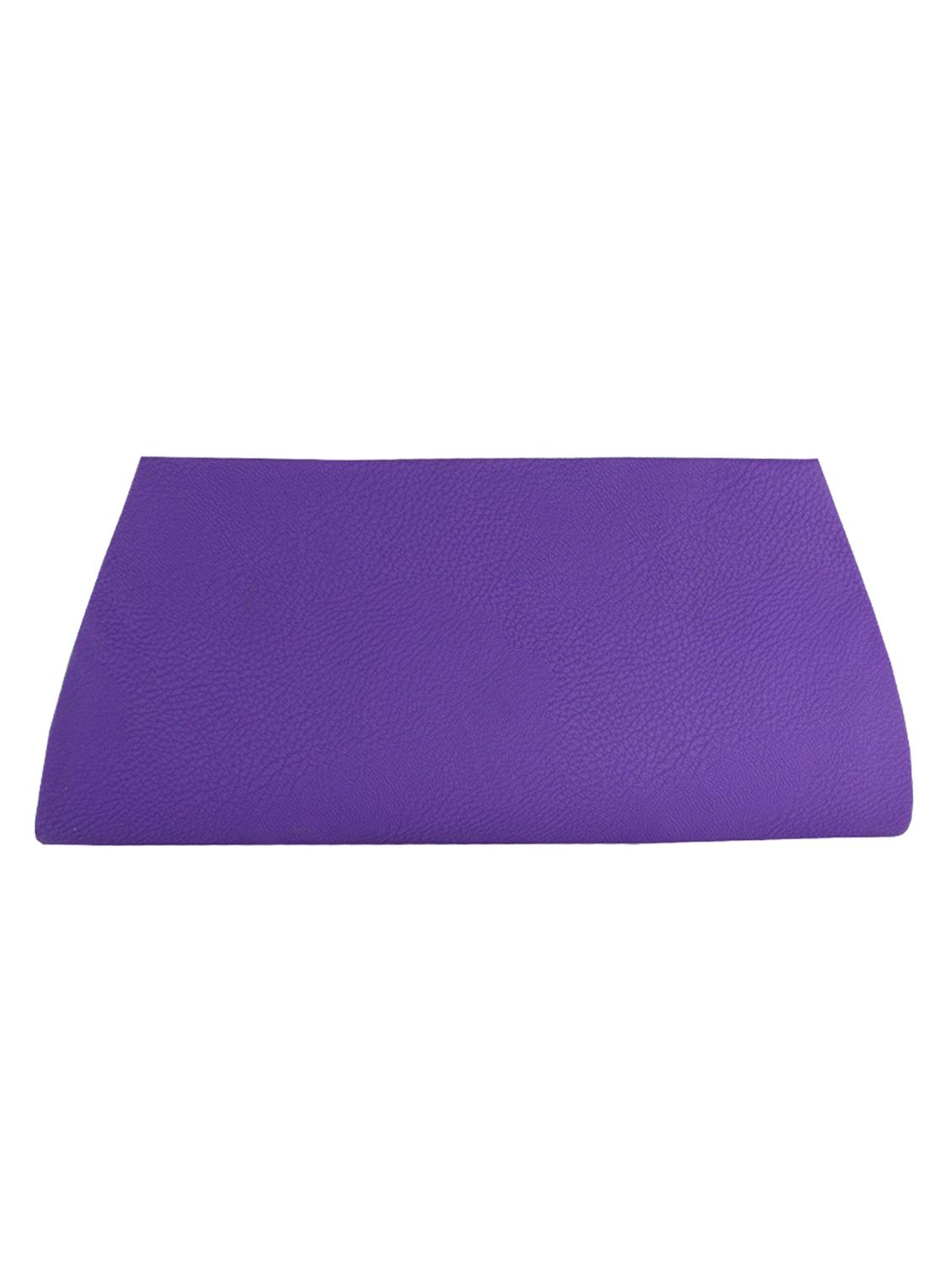 purple leatherette clutch - 11100187 - Zoom Image - 2