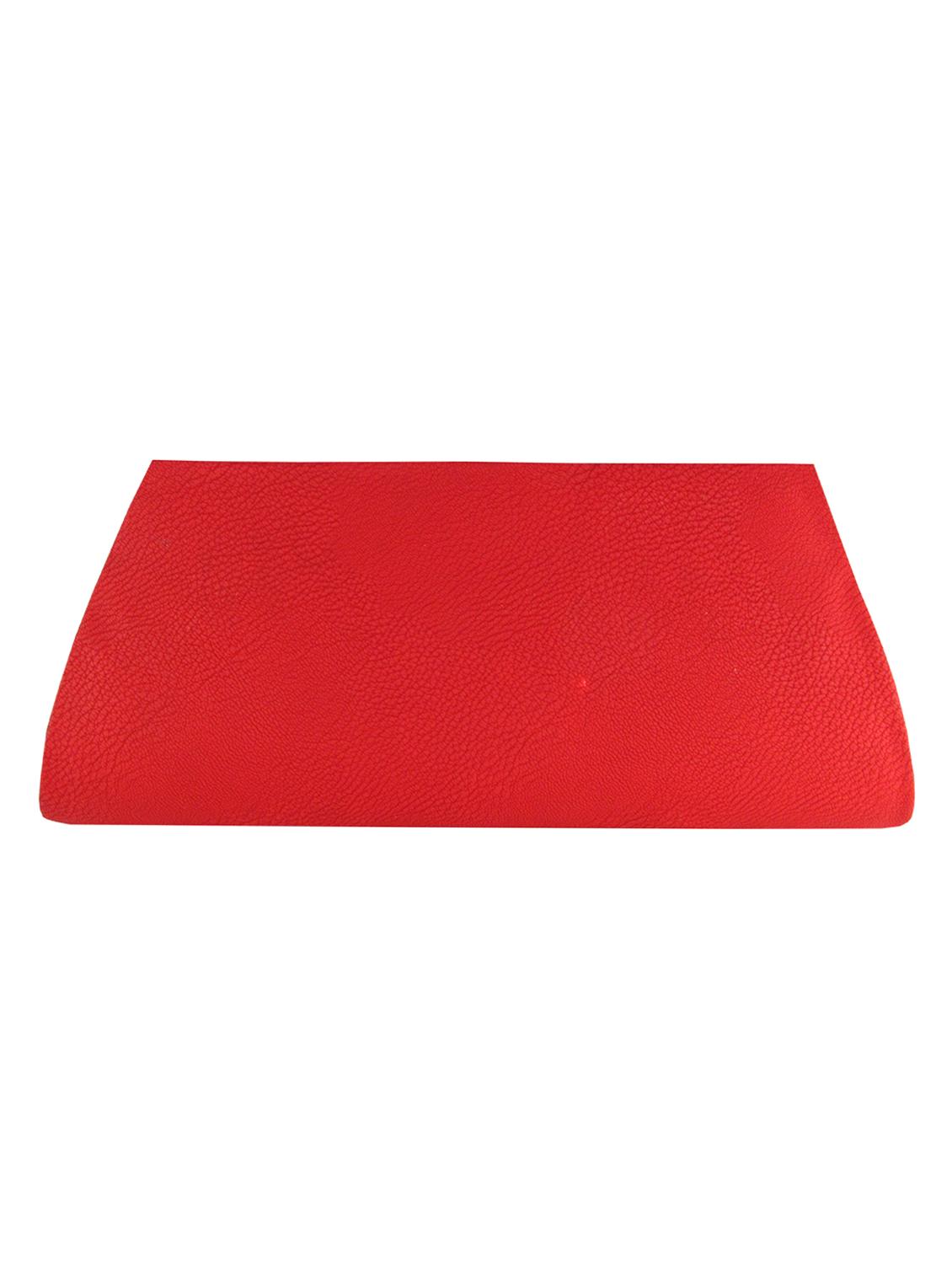 red leatherette clutch - 11100188 - Zoom Image - 2