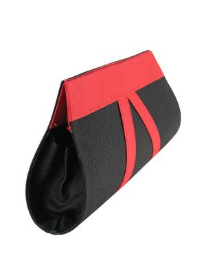 black leatherette clutch - 11100189 - Standard Image - 5