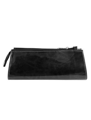 black leatherette clutch - 11100191 - Standard Image - 2