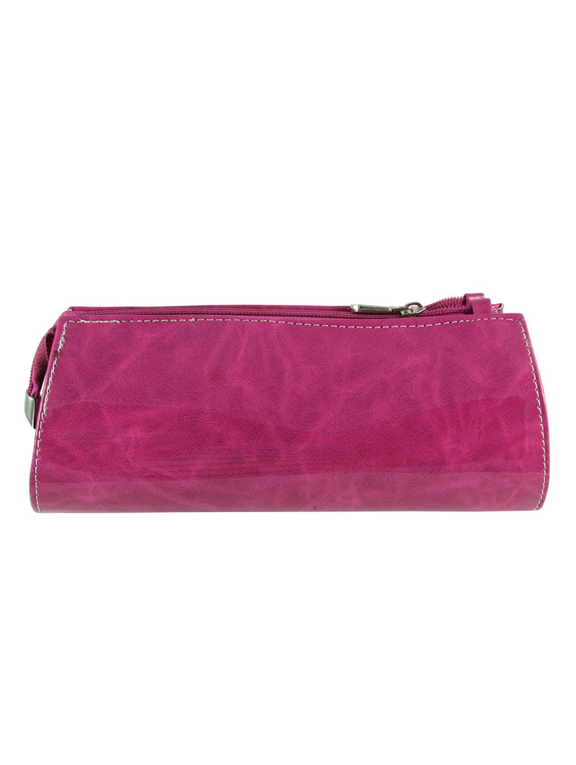 pink leatherette clutch - 11100193 - Zoom Image - 2