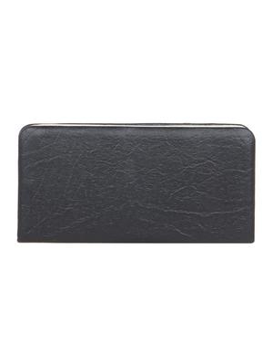 black leatherette clutch - 11100407 - Standard Image - 2