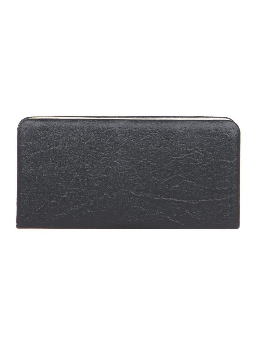 black leatherette clutch - 11100407 - Zoom Image - 2