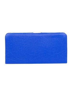 blue leatherette (pu) regular clutch - 11100409 - Standard Image - 2